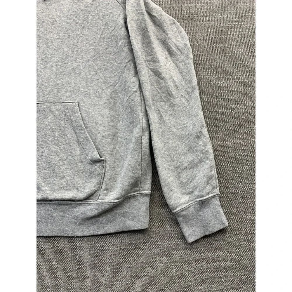 Nike Sportswear Club Hoodie Mens Small Heather Gray Fleece Lined‎ Raglan Sleeve